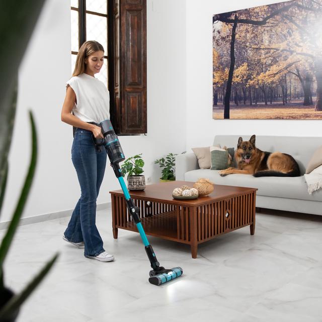 Cecotec Conga Rockstar 2500 Thunder Flex Animal Aspirador escoba sin cables sin bolsa 3 en 1 con ciclón paralelo. Potencia de 400 W 30 kPa y 122 aW. 65 minutos de autonomía. Tubo flexible cepillo Jalisco y accesorio especial p Última moda