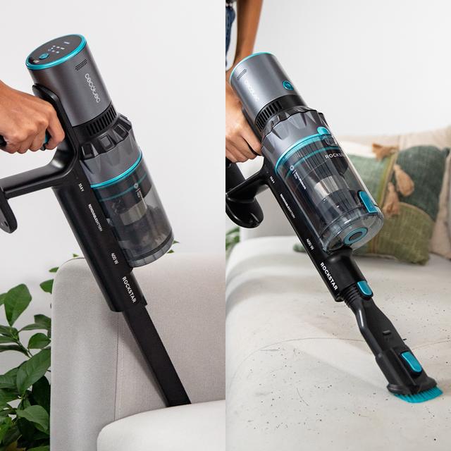 Cecotec Conga Rockstar 2500 Thunder Flex Animal Aspirador escoba sin cables sin bolsa 3 en 1 con ciclón paralelo. Potencia de 400 W 30 kPa y 122 aW. 65 minutos de autonomía. Tubo flexible cepillo Jalisco y accesorio especial p Última moda