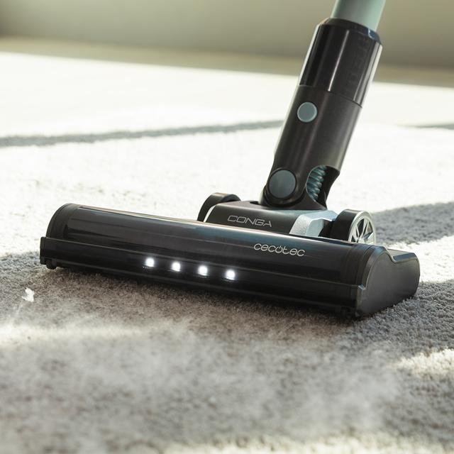 Cecotec Conga Rockstar 1500 Ray Jalisco Aspirador escoba sin cables sin bolsa 3 en 1 con ciclón paralelo. Potencia 215 W y 12 kPa. 60 minutos de autonomía. Cepillo Jalisco y depósito de 500 ml. Aspirador escoba sin cables sin Descuento por venta flash