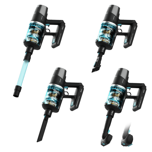 Cecotec Conga Rockstar 9500 Lunar Pet Flex Aspirador vertical con Máxima potencia de succión de 300 AW y ultrapotencia de 780 W. 90 minutos de autonomía. Cepillo HairLess antienredos. Tubo flexible y kit de accesorios complet Ofertas