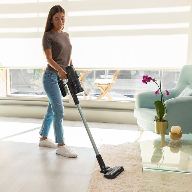 Cecotec Conga Rockstar 1500 Ray Eternal Aspirador escoba sin cables sin bolsa 3 en 1 con ciclón paralelo. Potencia 215 W y 12 kPa. 60 minutos de autonomía. Cepillo Jalisco y depósito de 500 ml. Aspirador escoba sin cables sin Rebajas baratas