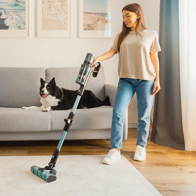Cecotec Conga Rockstar 3500 Storm Flex Animal Aspirador escoba sin cables sin bolsa 3 en 1 con ciclón paralelo. Potencia de 500 W 30 kPa y 150 aW. 70 minutos de autonomía. Tubo flexible cepillo Jalisco accesorio especial para Tienda