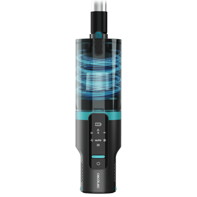 Cecotec Conga Rockstar 10000 Nebula Station Aspirador escoba sin cables sin bolsa 3 en 1 con ciclón paralelo y base de autovaciado. Potencia de 450 W 30 kPa y 70 minutos de autonomía. Tubo rígido extensible y cepillo mixto. A ÚLTIMAS EDICIONES