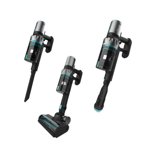 Cecotec Conga Rockstar 2500 Thunder Pet Flex.Aspirador escoba sin cables sin bolsa BLDC con 400 W de potencia total y 120 AW. 65 minutos de autonomía en modo ECO. Cepillo HairLess antienredos. Tubo rígido accesorio 2 en 1 para Solo queda un día