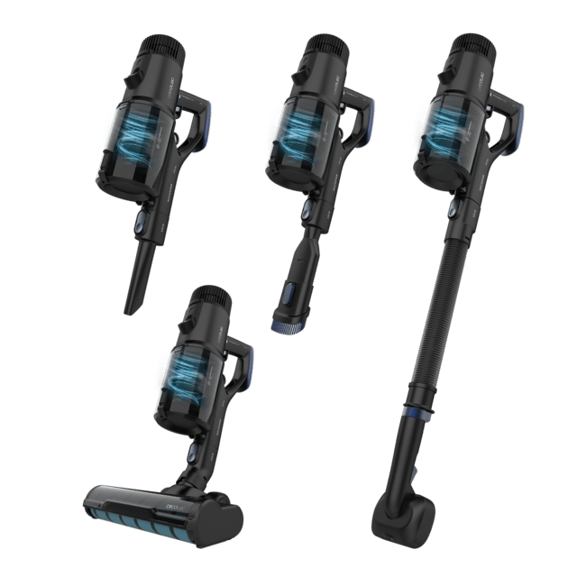 Cecotec Conga Rockstar Premium Ultra4 Aspirador vertical 4 en 1 con potencia 630 W 30 kPa y 100 minutos de autonomía. Cepillo Jalisco. Con 200 AW de potencial. WaterTank y accesorio especial para animales. Aspirador vertical Limitado a 3 días