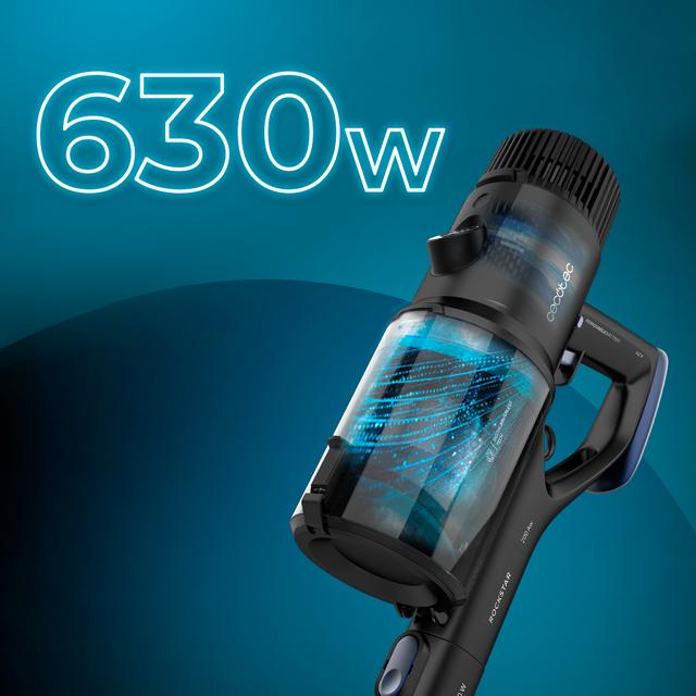 Cecotec Conga Rockstar Premium Ultra4 Aspirador vertical 4 en 1 con potencia 630 W 30 kPa y 100 minutos de autonomía. Cepillo Jalisco. Con 200 AW de potencial. WaterTank y accesorio especial para animales. Aspirador vertical Limitado a 3 días