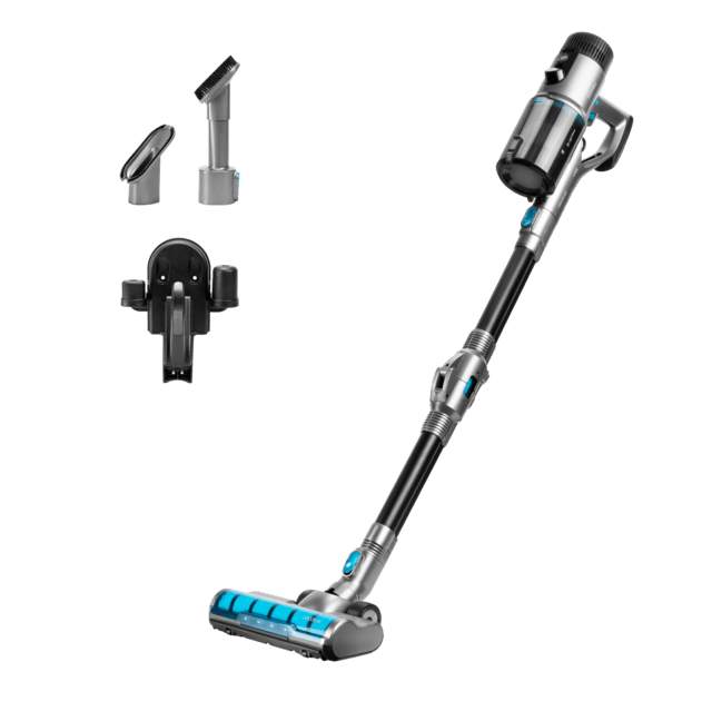 Cecotec Conga Rockstar Premium Aspirador vertical digital 3 en 1 con potencia 480 W. 150 aW. 30 kPa. 100 minutos de autonomía. Cepillo Jalisco. Cepillo multifunción. Depósito de 700 ml. Tubo Flexible. Aspirador vertical 