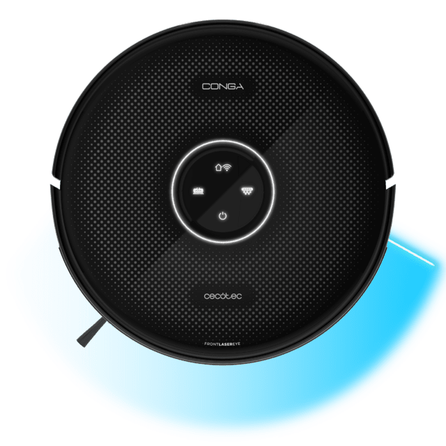 Cecotec Conga 14090 Dual Roller Home&Fill Robot aspirador y friegasuelos con base de autovaciado de polvo y agua sucia y rellenado de agua limpia. Navegación ultraprecisa con láser integrado. Fregado profesional con rodillo fr Outlet