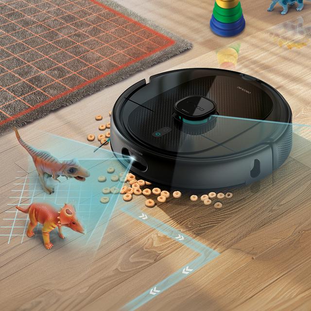 Cecotec Conga 9990 AI Spin Evolution Power Home Robot aspirador con navegación láser y base de autovaciado de polvo. Inteligencia artificial evita objetos. 4 en 1: barre aspira friega y pasa las mopas. Máximo 240 minutos de a Gran oferta