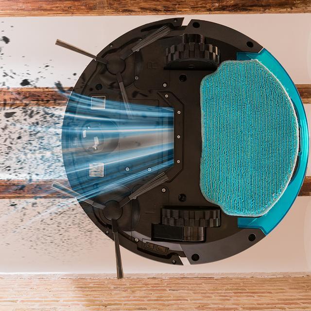 Cecotec Conga 999 Origin Ultimate Robot aspirador con navegación reactiva para una limpieza total de la casa. Gran boca de succión con potencia de 1000 Pa. 2 cepillos laterales. Autonomía de 120 minutos. 6 Programas de limpie Mejor oferta