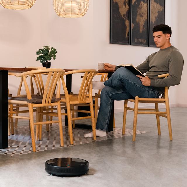 Cecotec Conga 2499 Ultra Home Advanced Robot aspirador con base de autovaciado. Cuenta con tecnología giroscópica limpieza ordenada de la totalidad de la superficie recorrida. Friega aspira y barre a la vez. Potencia de succi Últimos 2 días