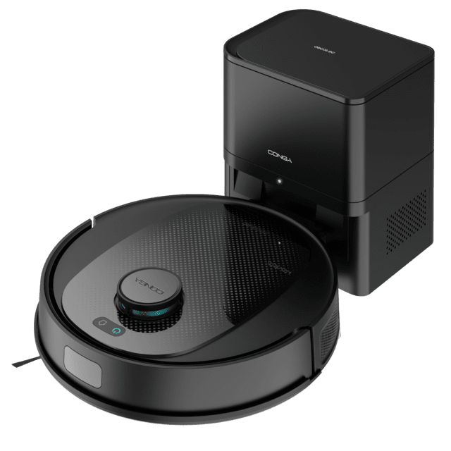 Cecotec Conga 7690 Immortal Max Home Robot aspirador con tecnología de navegación láser. Base de autovaciado con 2 5 L de capacidad. Limpieza 4 en 1: barre aspira friega y pasa la mopa. Potencia de succión de 5000 Pa. Hasta Promoción trimestral