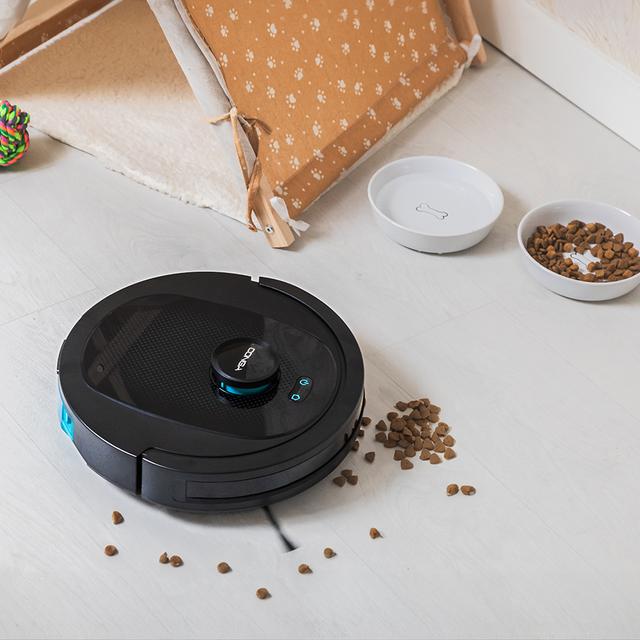 Cecotec Conga 7490 Ultimate Genesis Robot aspirador con tecnología de navegación láser. Limpieza 4 en 1: barre aspira friega y pasa la mopa. Potencia de succión de 4000 Pa. 120 minutos de autonomía. Cepillo central multifun Descuentos del mes