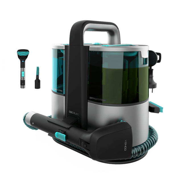 Cecotec Conga 4000 Carpet&Spot Clean XL. Aspirador de tapicerías con Potencia de 400 W. Dos depósitos uno de agua limpia y otro de agua sucia. Pulverizador de agua y 12 kpa de succión  Aspirador de tapicerías