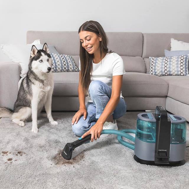Cecotec Conga 4000 Carpet&Spot Clean XL. Aspirador de tapicerías con Potencia de 400 W. Dos depósitos uno de agua limpia y otro de agua sucia. Pulverizador de agua y 12 kpa de succión  Aspirador de tapicerías Tienda