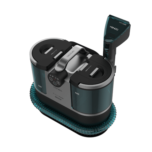 Cecotec Conga 7000 Carpet&Spot Clean Steam XXL Limpiatapicerías con 1700 W de potencia. Uso de vapor para desincrustar mejor la suciedad. Depósito de agua limpia de 1600 ml y de agua sucia de 950 ml. Radio de acción de 7 metr Rebajas online
