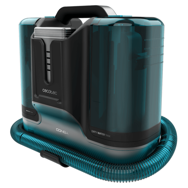 Cecotec Conga Carpet&Spot Clean Infinity Limpiatapicerías coon Potencia de 150 W. 2 baterías intercambiables. 60 minutos de autonomía. Pulverizador de agua y accesorio para ventanas. Limpiatapicerías Oferta especial