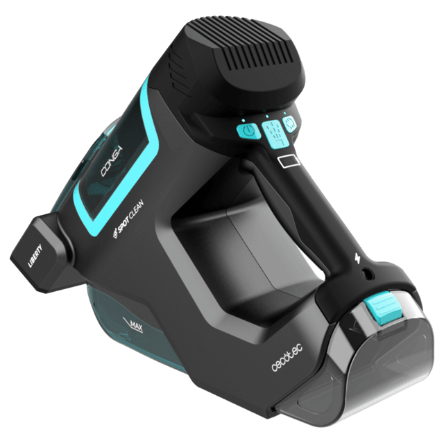 Cecotec Conga MotorHand Carpet&Spot Clean 2500 Aspirador de tapicerías de mano con depósito de agua limpia y agua sucia por separado cepillo de cerdas motorizado para desincrustar la suciedad y 25 minutos de autonomía. Aspira COMPRAR AHORA