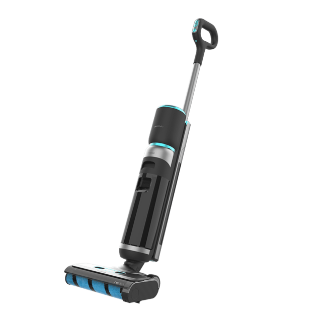 Cecotec FreeGo Wash&Vacuum Fregona eléctrica sin cables de 200 W. Friega y aspira a la vez. 35 minutos de autonomía. Rodillo absorvente Wet Jalisco. Depósito de agua limpia de 700 ml y agua sucia de 700 ml. Con 3 modos: Eco T Promoción por tiempo limitado