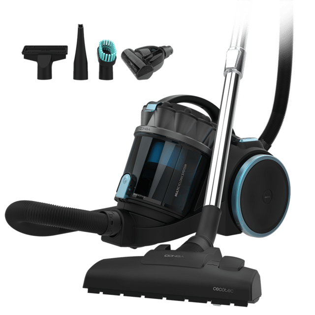 Cecotec Conga Rockstar Multicyclonic XL Pet Aspirador sin bolsa de trineo de 800 W. Multiciclónico sin bolsas. Máxima capacidad del depósito de hasta 4 L con filtrado de alta eficiencia y tubo telescópico metálico. Incluye Superdescuento