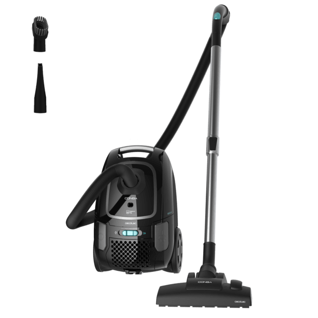 Cecotec Conga Powerbag 4000 XL Aspirador con bolsa y cable de 890 W de potencia. Con bolsa. Máxima capacidad del depósito de hasta 4 L con filtrado de alta eficiencia y tubo telescópico metálico. Incluye accesorios aptos par Tienda de fábrica