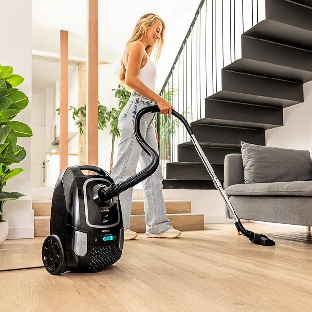 Cecotec Conga Powerbag 4000 XL Aspirador con bolsa y cable de 890 W de potencia. Con bolsa. Máxima capacidad del depósito de hasta 4 L con filtrado de alta eficiencia y tubo telescópico metálico. Incluye accesorios aptos par Tienda de fábrica