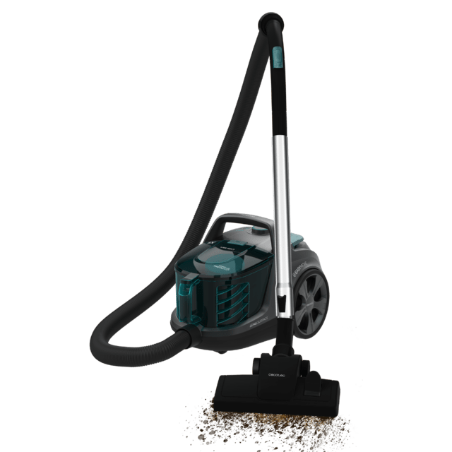 Cecotec Conga Rockstar Cyclonic XL ProAnimal Aspirador de trineo de 900 W. Ciclónico sin bolsas y vaciado higiénico. Máxima capacidad del depósito de hasta 2 8 l con doble filtro HEPA y tubo telescópico metálico. Radio de Limitado a 3 días