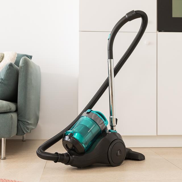 Cecotec Conga Rockstar Multicyclonic Aspirador de trineo de 800 W de potencia. Multiciclónico sin bolsa. Máxima capacidad del depósito de hasta 2 5 L con filtrado de alta eficiencia y tubo telescópico metálico. Incluye acce Oferta exclusiva