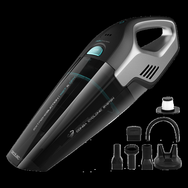 Cecotec Conga Immortal ExtremeSuction 14 8 V Hand. Aspirador de Mano que aspira sólidos y líquidos Ligero y sin Bolsas Tiempo de autonomía 20 Minutos 14 8 V Tecnología ciclónica Aspirador de mano sin cable Precio ultrabajo
