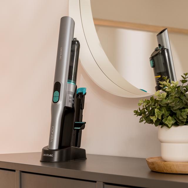 Cecotec Conga Rockstar Micro+ aspiradora de mano con motor Digital Brushless de 200 W y 20 kPa de poder de succión. Autonomía de hasta 40 minutos. Dos modos de potencia. Con accesorio 2en1 con accesorio de tapicerías y base d Outlet online