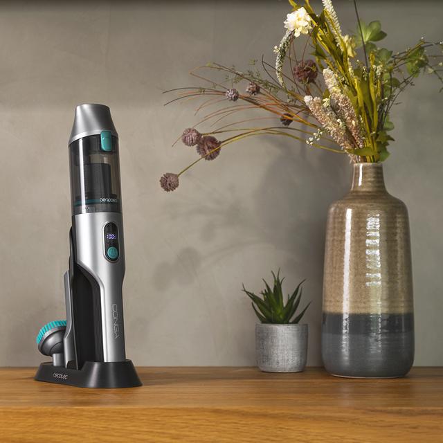 Cecotec Conga Rockstar Micro 15000 Clean&Car. Aspiradora de Mano 200 W Motor Digital Poder de Succión 20 kPa 2 Modos de Potencia Autonomía 30 Minutos Aspirador de mano BLDC Rebajas de fábrica