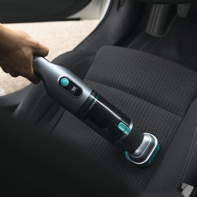 Cecotec Conga Rockstar Micro 15000 Clean&Car. Aspiradora de Mano 200 W Motor Digital Poder de Succión 20 kPa 2 Modos de Potencia Autonomía 30 Minutos Aspirador de mano BLDC Rebajas de fábrica