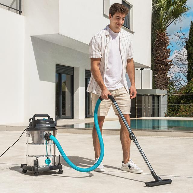 Cecotec Conga Rockstar Wet & Dry Steel Max Pro Aspirador de sólidos y líquidos de metal que permite una mayor durabilidad y resistencia con capacidad de 30 L y 1600 W de potencia para acabados perfectos. Aspirador de agua sól Precio de fábrica