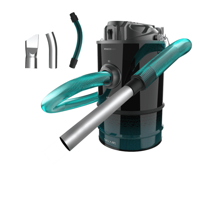 Cecotec Conga Ash 7000 Liberty Aspirador de cenizas y de pellets Conga Ash 7000 Liberty de 15L 120 W de potencia gran autonomía gracias a su batería de 18V Aspirador de cenizas Tienda de fábrica
