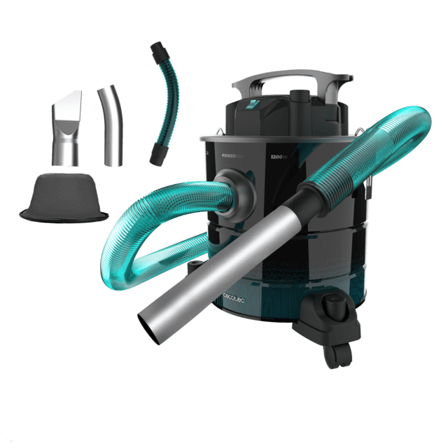 Cecotec Conga Ash 5000 Free Aspirador de cenizas y de pellets Conga Ash 5000 Free de 20L 1200 W de potencia y sencillo transporte gracias a sus ruedas y su asa de transporte Aspirador de cenizas Limitado a 3 días