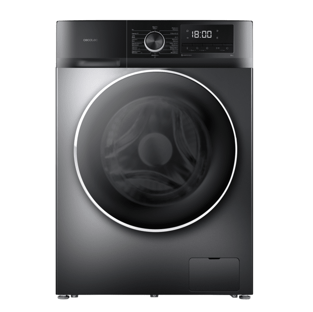 Cecotec Bolero DressCode 10500 Inverter Steel A Lavadora de 10 Kg Steel 1400 rpm Motor Inverter Plus SteamMax Drum Clean Allergy Care Pearl Drum Delay Start Stop&Go display LED y acabados cromados programa ECO y KidLock Lavadora Precios de Black Friday