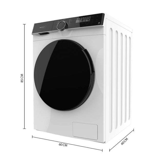 Cecotec Bolero DressCode 121000 A Lavadora con capacidad de 12 Kg 1400 rpm máximas regulables certificación WoolMark clase A Motor Inverter plus 14 programas Spa Care programa My Fav Comfort mode Soil Level Sterilizacion limpi Última moda