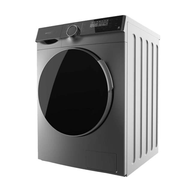 Cecotec Bolero DressCode 121000 Steel Lavadora con capacidad de 12 Kg 1400 rpm máximas regulables certificación WoolMark clase A Motor Inverter plus 14 programas Spa Care programa My Fav Comfort mode Soil Level Sterilizacion l Ofertas de temporada
