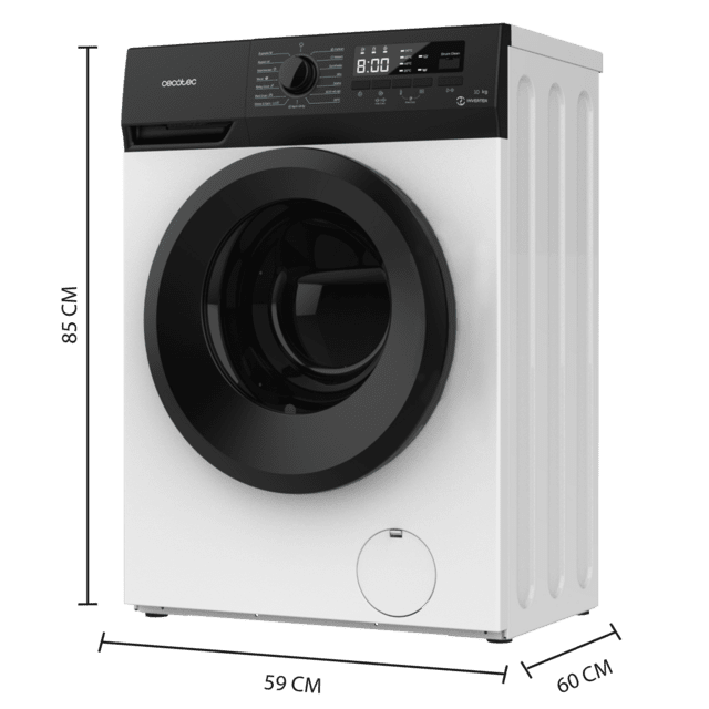 Cecotec Bolero DressCode 10300 Inverter A Lavadora de 10 kg de capacidad y 1400 rpm. 15 programas clase A Motor Inverter Plus SteamMax. Lavadora de 10 kg  Ofertas especiales