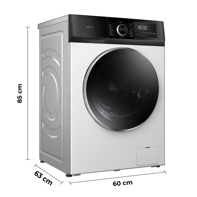 Cecotec Bolero DressCode 10500 Inverter A Lavadora de 10 Kg blanca 1400 rpm Motor Inverter Plus SteamMax Drum Clean Allergy Care Pearl Drum Delay Start Stop&Go display LED y acabados cromados programa ECO y KidLock Lavadora de 1 Rebajas de fin de temporada