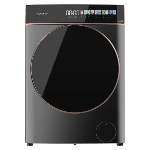 Cecotec Bolero DressCode 10900 Inverter FullColor Steel A Lavadora de carga frontal steel de 10 kg de capacidad y 1400 rpm Pantalla FullColor 10 3" 11 programas Motor Inverter Plus SteamMax Clase A Sanitize OnSmart Fuzzy Logic S Ofertas