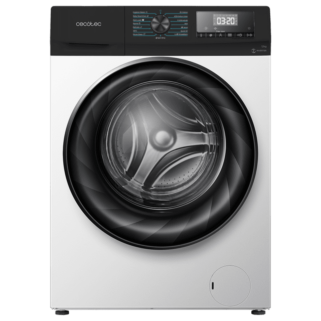 Cecotec Bolero DressCode 120700 Inverter A Lavadora con capacidad de 12 Kg 1400 rpm 15 programas Clase A Motor inverter plus con vapor SteamMax y tecnología Jet Wash. Lavadora 12 kg Gran oferta