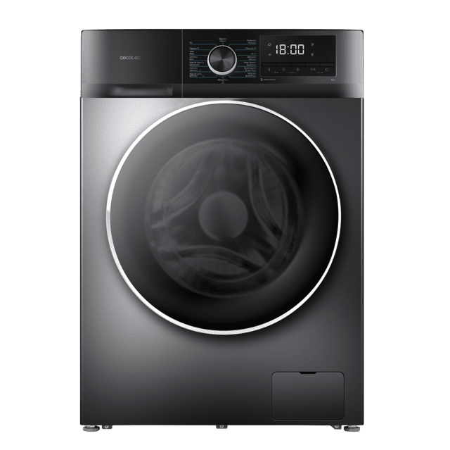 Cecotec Bolero DressCode 12500 Inverter Steel Lavadora de 12 Kg steel 1400 rpm motor inverter plus Steam Max y clase A. Lavadora de 12 Kg Ventas relámpago