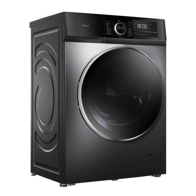 Cecotec Bolero DressCode 12500 Inverter Steel Lavadora de 12 Kg steel 1400 rpm motor inverter plus Steam Max y clase A. Lavadora de 12 Kg Ventas relámpago