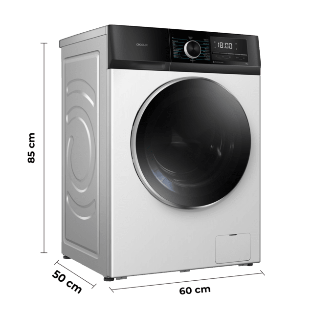 Cecotec Bolero Dresscode 7500 Inverter A Lavadora de 7 kg de capacidad blanca y 1400 rpm Motor Inverter Plus SteamMax Drum Clean Allergy Care Pearl Drum Delay Start Stop&Go display LED y acabados cromados programa ECO y KidLock Envío gratis