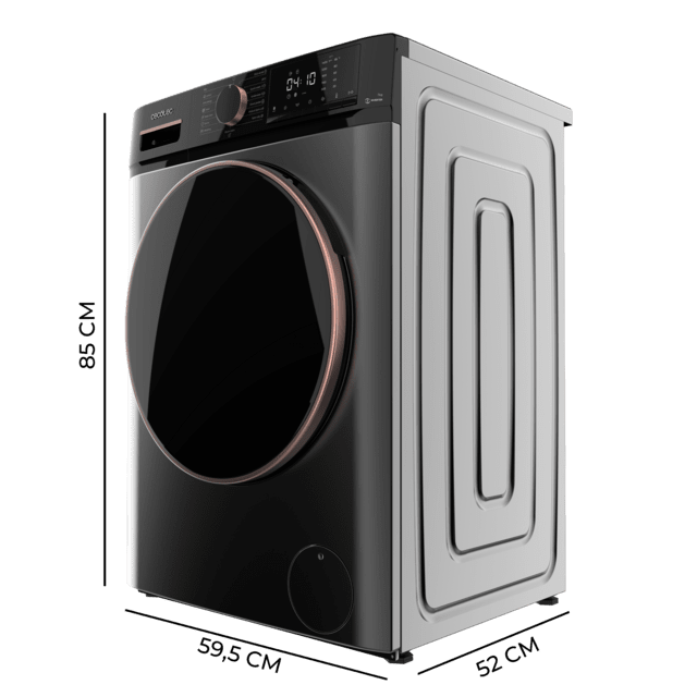 Cecotec Bolero DressCode 7610 Inverter Steel A Lavadora de carga frontal steel de 7 Kg de capacidad 1400 RPM Clase A Steam Max Motor inverter plus 15 programas OnSmart Fuzzy Logic Smooth Wash Stop&Go Goma antibacteriana y Drum C ÚLTIMAS EDICIONES