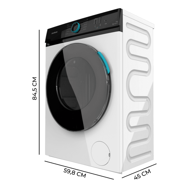 Cecotec Bolero DressCode 8110 Inverter Lavadora de 8 kg de capacidad y 1200 rpm 11 programas Clase A Motor Inverter Plus Steam Max Drum Clean Programa rápido 15' Delay Start y KidLock. Lavadora Últimos 2 días