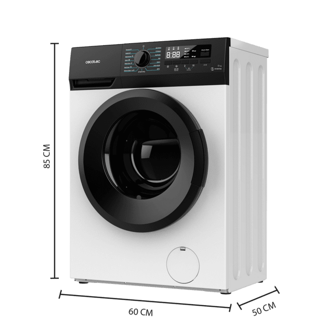 Cecotec Bolero Dresscode 8300 Inverter Maxx A Lavadora de 8 kg de capacidad y 1400 rpm. 15 programas clase A Motor Inverter Plus SteamMax. Lavadora de 8 kg clase A Último día