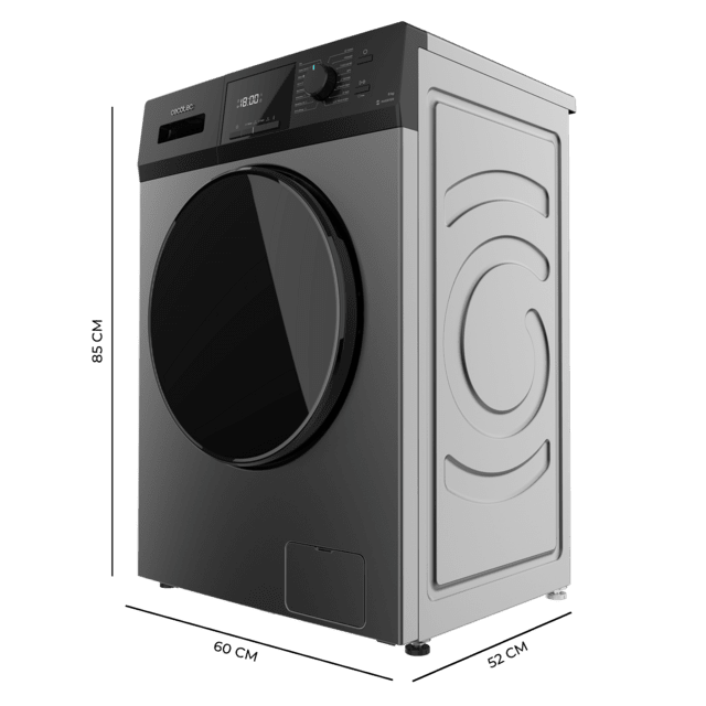 Cecotec Bolero DressCode 8410 Inverter Steel A Lavadora de carga frontal steel de 8 kg de capacidad y 1400 rpm Clase A-10% 16 programas Motor Inverter Plus SteamMax Drum Clean Allergy Care Diamond Care Delay Start Stop&Go progra Solo hoy