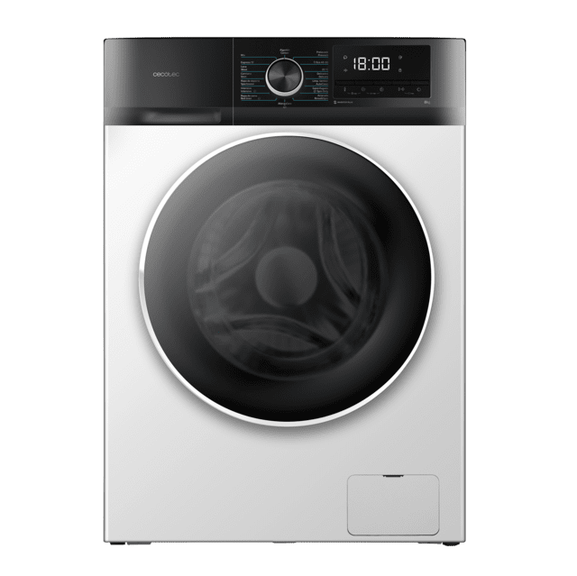 Cecotec Bolero DressCode 8500 Inverter A Lavadora de carga frontal de 8 Kg blanca 16 programas 1400 rpm Motor Inverter Plus SteamMax Drum Clean Allergy Care Pearl Drum Delay Start Stop&Go display LED y acabados cromados programa Oferta especial de fábrica